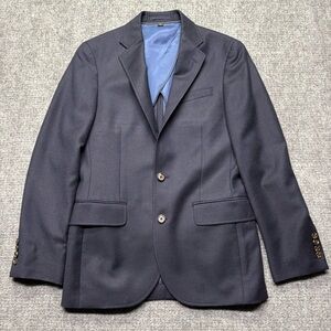 J Crew Ludlow Blazer Mens 34S Blue Slim Fit 100% USA Wool Fabric